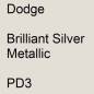 Preview: Dodge, Brilliant Silver Metallic, PD3.